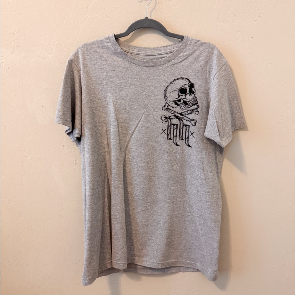 Hart & Huntington Gray Skull Graphic Men's T-Shirt